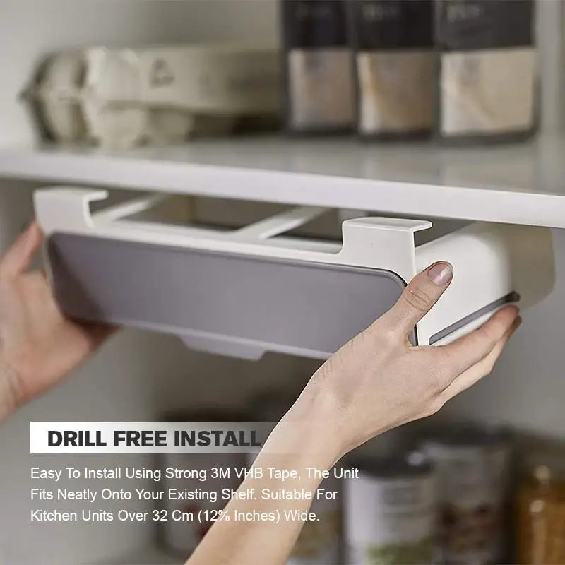 Wall-Mounted Self-Adhesive Spice Rack Organizer