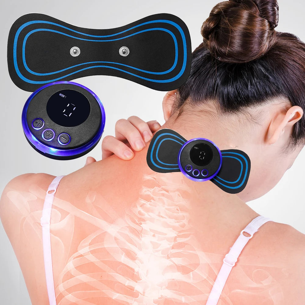 EMS Neck Massager TENS Pulse Muscle Pain Relief