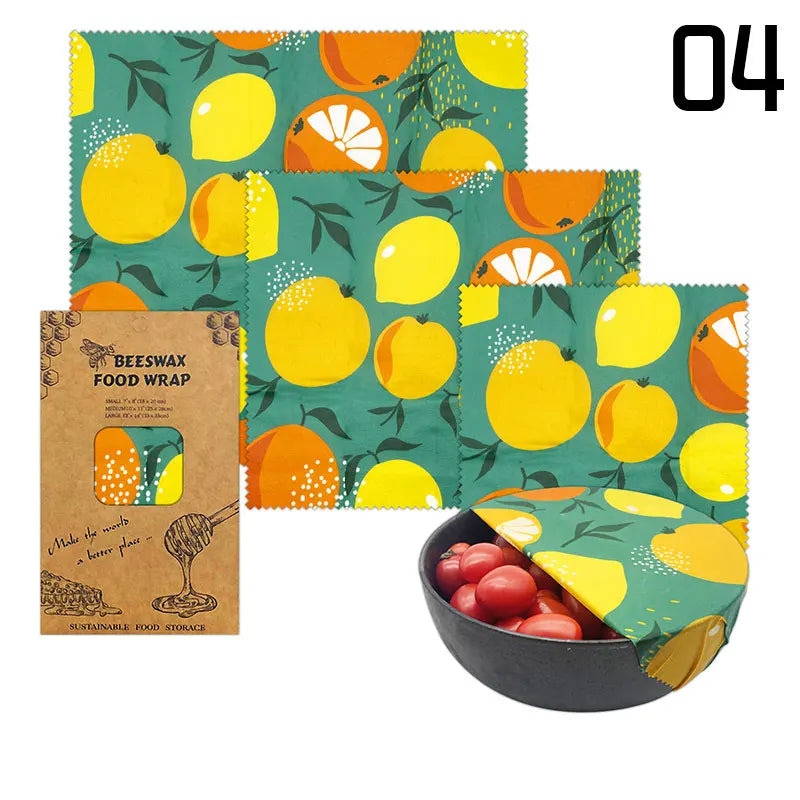 Organic Beeswax Food Wrap Eco-Friendly Storage