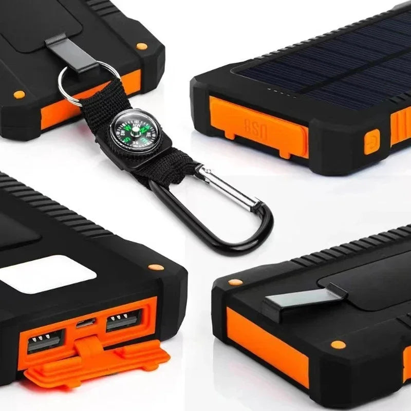 Large Capacity Solar Powerbank Portable Fast Charging 200000mah