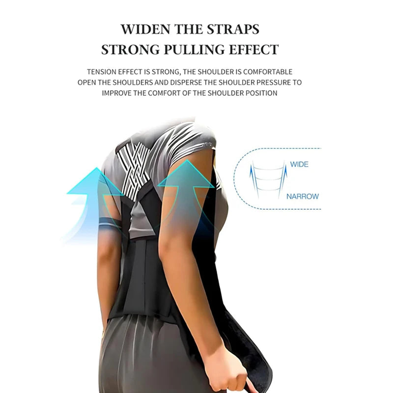 Adjustable Back Posture Corrector Brace for Women & Kids