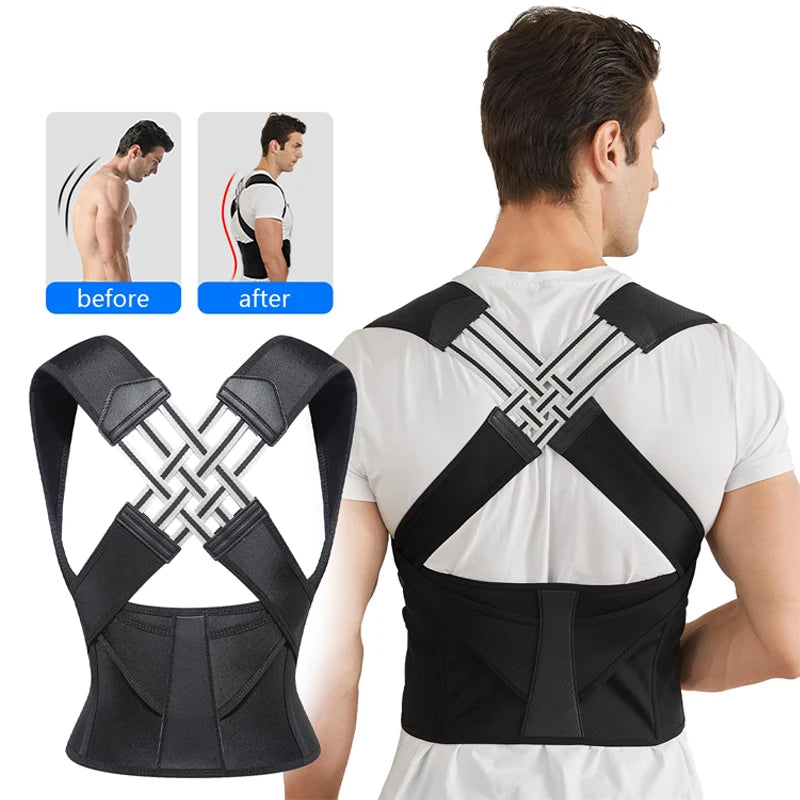 Adjustable Back Posture Corrector Brace for Women & Kids