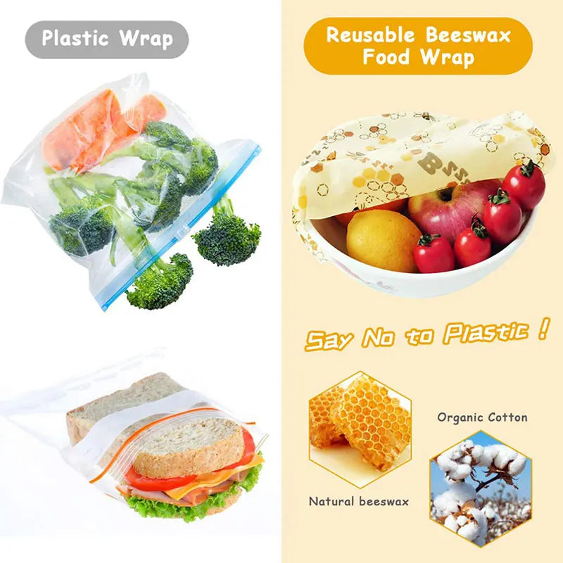 Organic Beeswax Food Wrap Eco-Friendly Storage