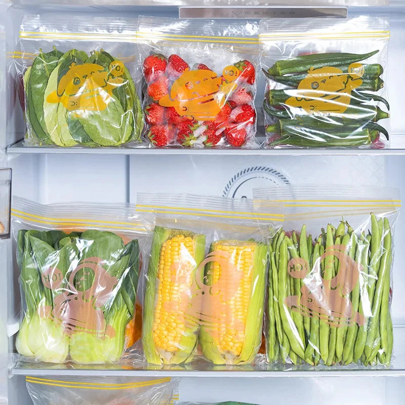 Zipper Sealed Fresh Keeping Bags for Food Storage