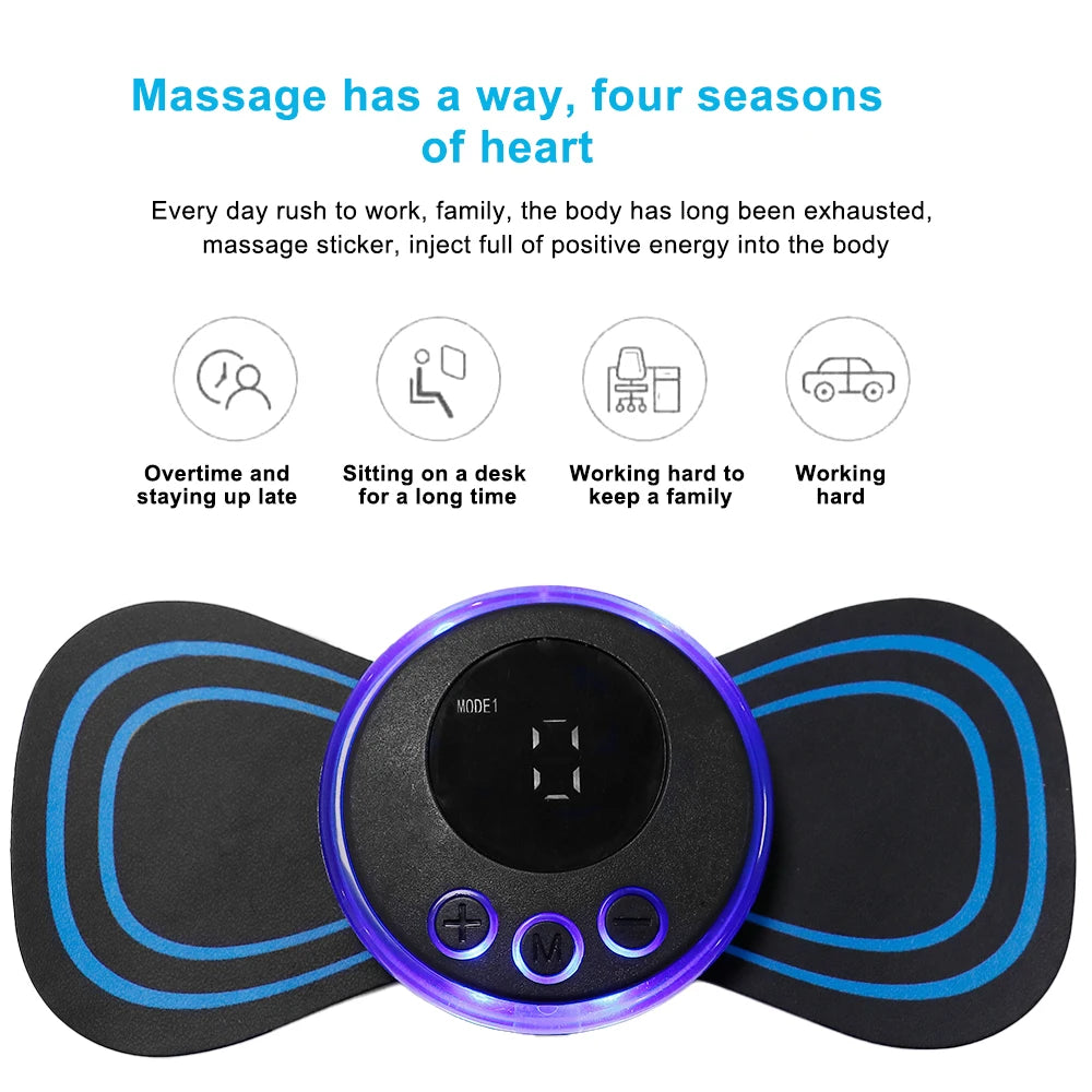 EMS Neck Massager TENS Pulse Muscle Pain Relief