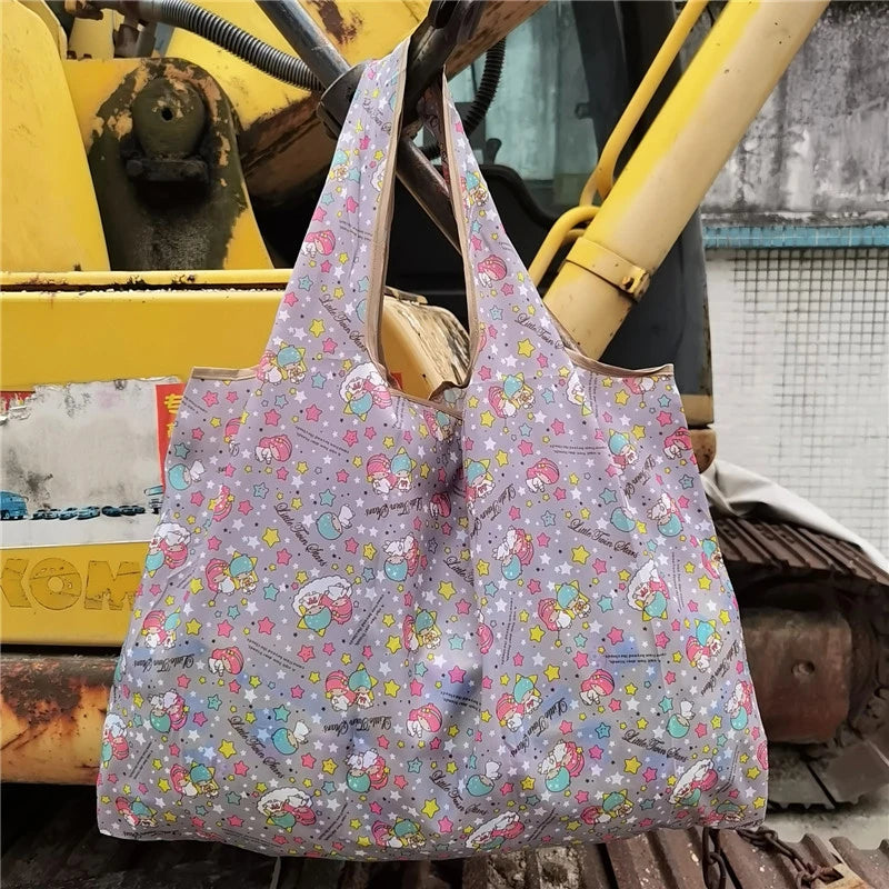 Hello Kitty Portable Foldable Waterproof Shopping Bag