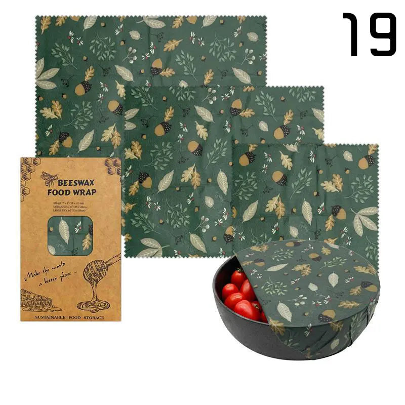 Organic Beeswax Food Wrap Eco-Friendly Storage