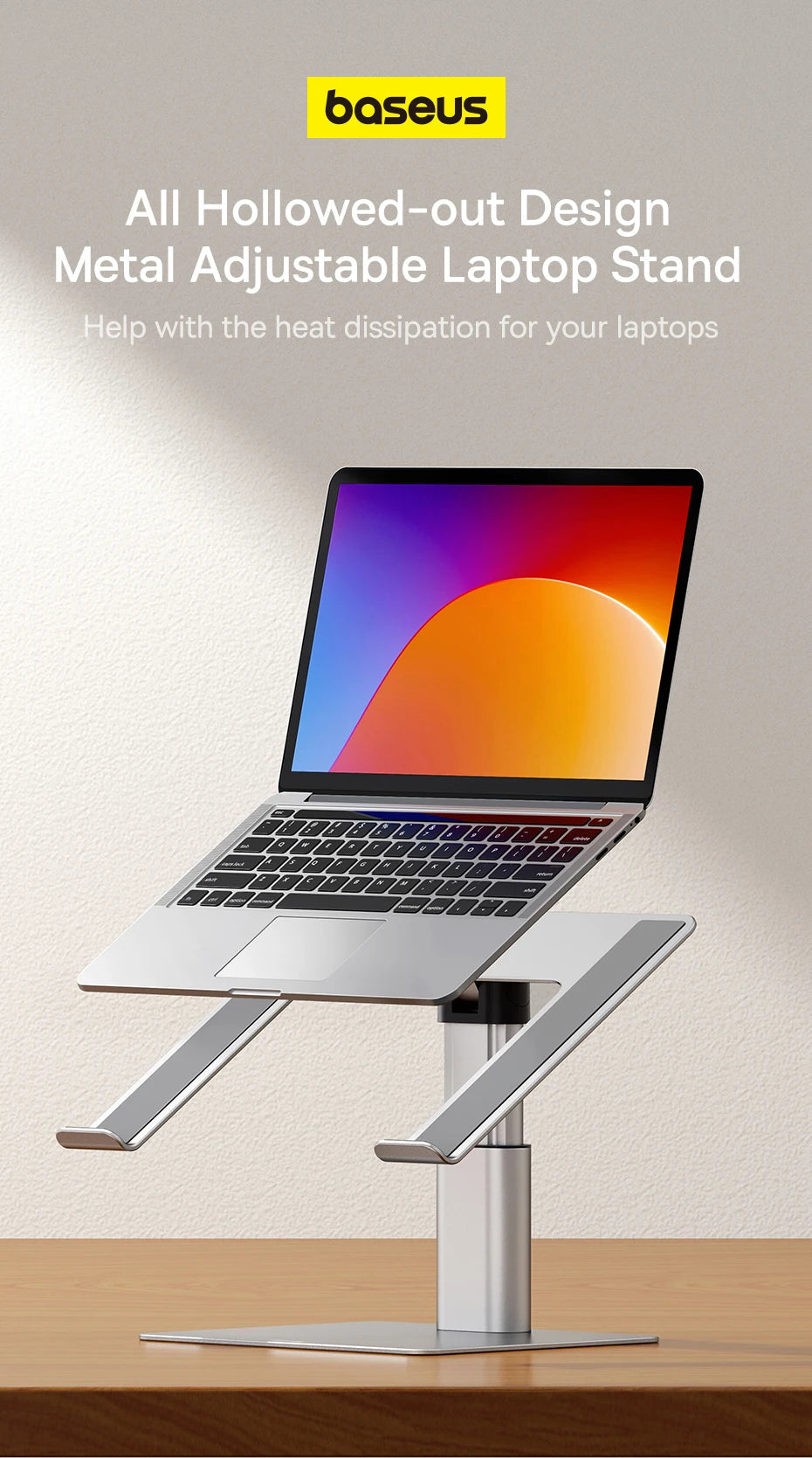 Baseus Foldable Aluminum Laptop Stand for MacBook & Tablets