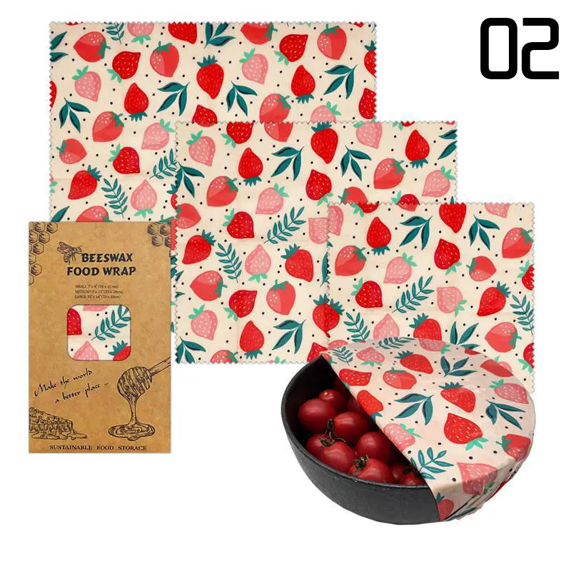 Organic Beeswax Food Wrap Eco-Friendly Storage