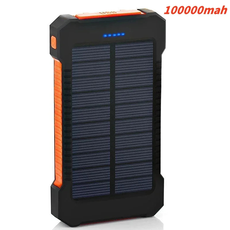 Large Capacity Solar Powerbank Portable Fast Charging 200000mah