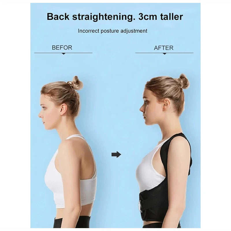 Adjustable Back Posture Corrector Brace for Women & Kids