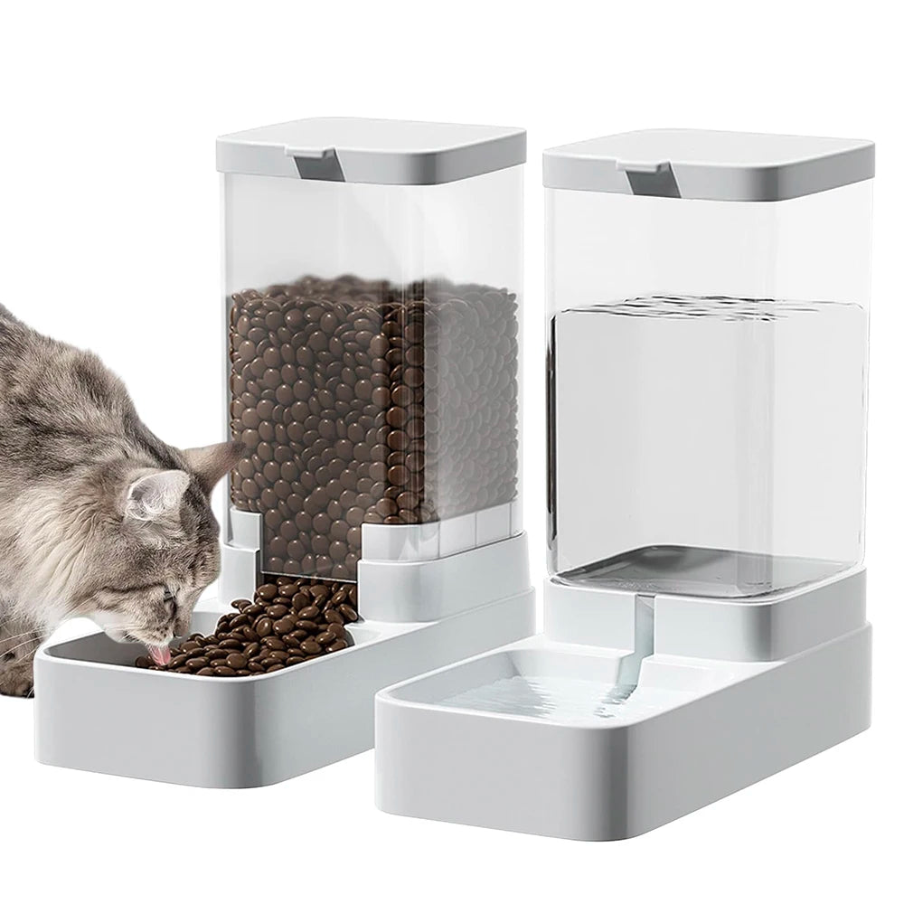 Automatic Dog Feeder & Cat Water Dispenser Container