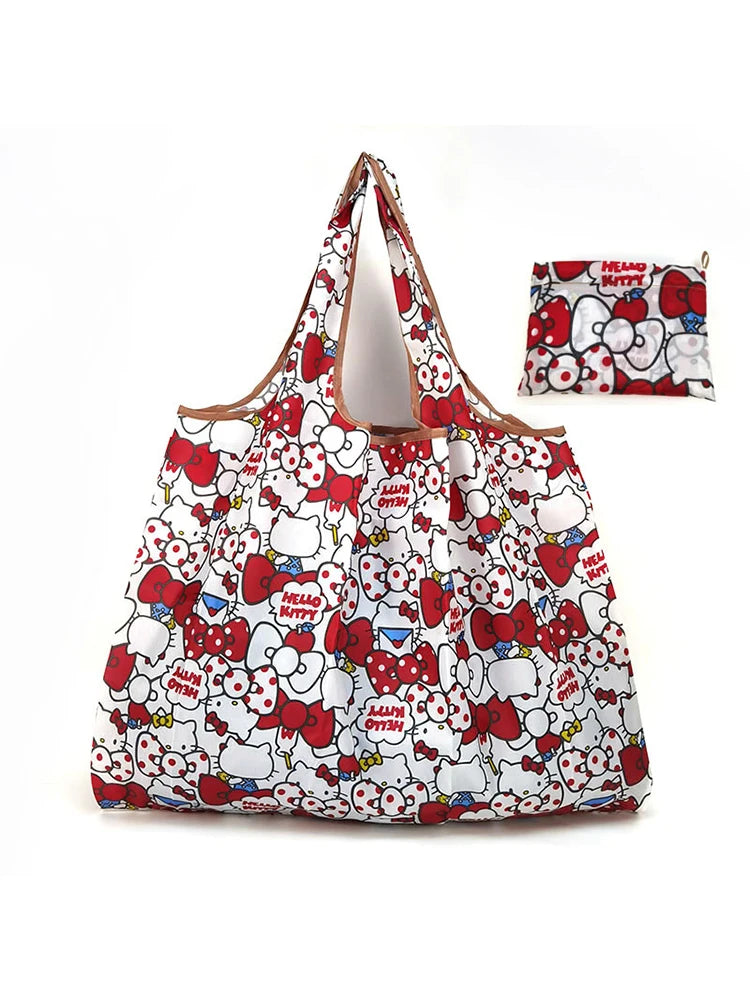 Hello Kitty Portable Foldable Waterproof Shopping Bag