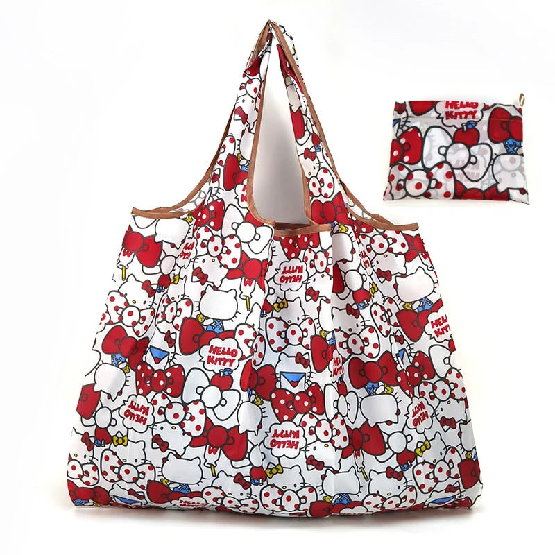 Hello Kitty Portable Foldable Waterproof Shopping Bag