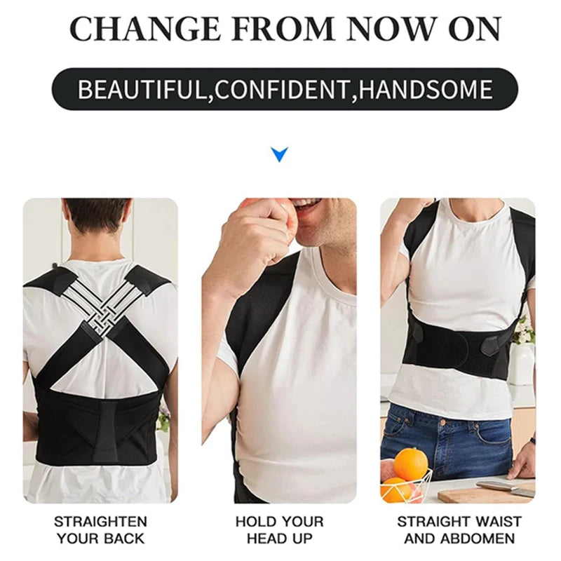 Adjustable Back Posture Corrector Brace for Women & Kids