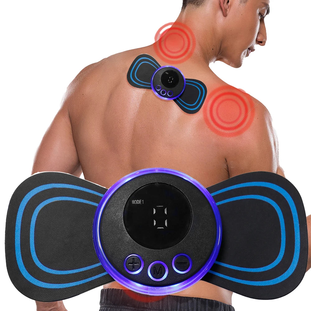 EMS Neck Massager TENS Pulse Muscle Pain Relief