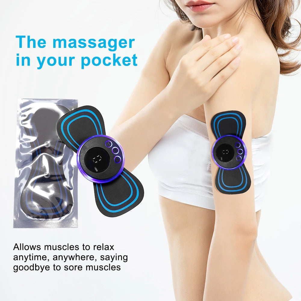 EMS Neck Massager TENS Pulse Muscle Pain Relief