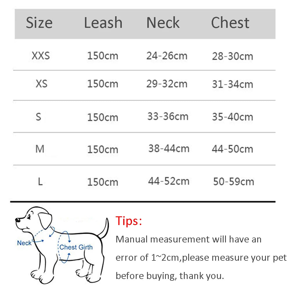 Adjustable Cat Harness Leash Set for Dogs & Pets