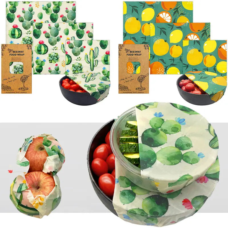 Organic Beeswax Food Wrap Eco-Friendly Storage