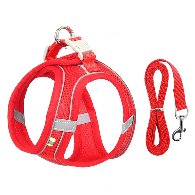 Adjustable Cat Harness Leash Set for Dogs & Pets