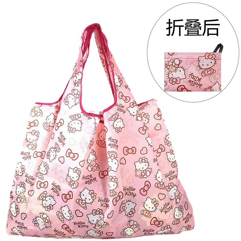 Hello Kitty Portable Foldable Waterproof Shopping Bag