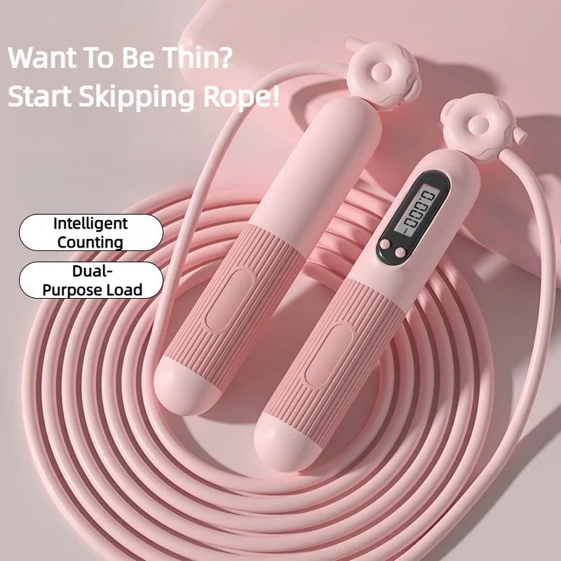 Adjustable Jump Rope with Counter for Fitness & Weight Loss