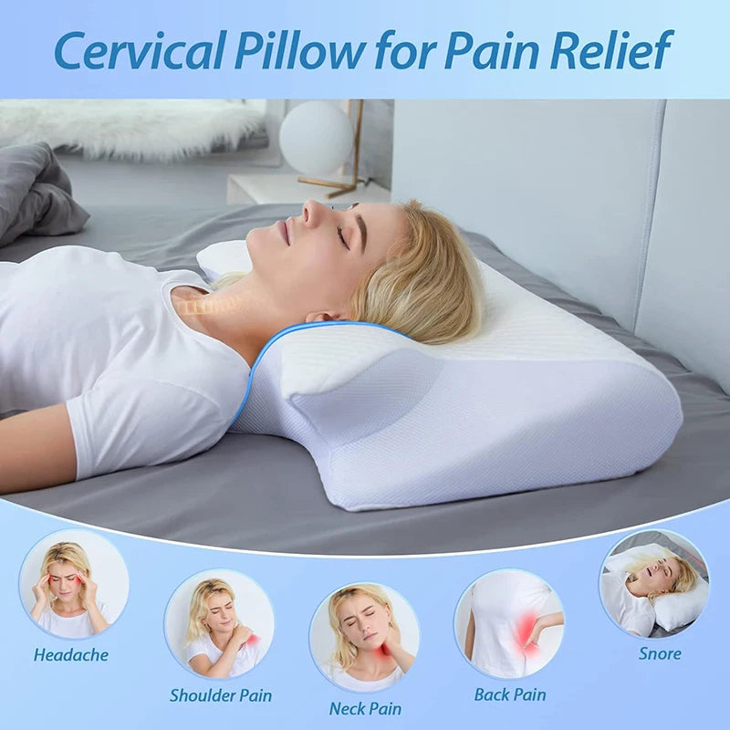 Memory Foam Contour Pillow for Neck Pain Relief